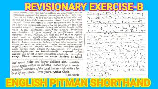 Revisionary B 4060 wpm English pitman Shorthand [upl. by Ssej]