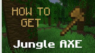 How to get a Jungle Axe in Minecraft Hypixel Skyblock [upl. by Edsel412]