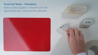 How to do a crosscut test according to ISO and ASTM [upl. by Arihsak819]