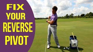 Fix your reverse pivot  Golf Tip [upl. by Nedia346]