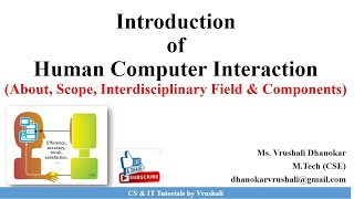 HCI 1 2 Introduction of Human Computer Interaction HCI HCI Full course [upl. by Enelyaj]