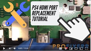 PS4 HDMI Port Replacement Tutorial  Detailed Instructions [upl. by Mallon]