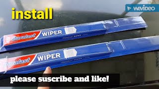 Duralast Conventional Wiper Blades Install [upl. by Anirehs53]