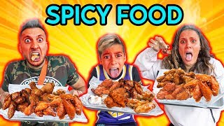 EATING Only SPICY FOOD For 24 Hours Worlds Spiciest Food Challenge  The Royalty Family [upl. by Chamberlin]