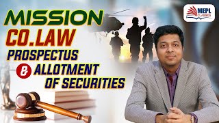 MISSION COLAW  Prospectus amp Allotment Of Securities  MEPL Mohit Agarwal [upl. by Botsford704]