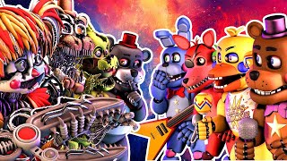 FNAF Rockstar vs Scrap Animatronics [upl. by Nomahs]