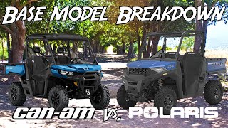 Can Am Defender HD7 vs Polaris Ranger 570  Breakdown and Comparison [upl. by Anneg238]