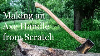 Making an Axe Handle from Scratch [upl. by Ahsiek]