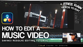 How to Edit Music Videos  DaVinci Resolve  FREE Raw Music Video Clips to Edit [upl. by Arias]