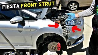 FORD FIESTA FRONT STRUT REPLACEMENT REMOVAL MK7 ST [upl. by Belita]