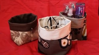 DaIsY´s DIY  ganz einfaches Stoffkörbchen  Utensilo nähen  Tutorial [upl. by Iglesias888]