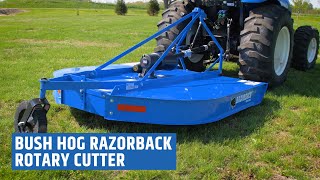 Bush Hog Razorback Rotary Cutter  Burnips 360 [upl. by Akemahs256]