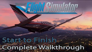 Microsoft Flight Simulator 2020  Start to Finish  Installation  Tips  Liveries  Settings [upl. by Evalyn]