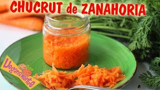 CÓMO HACER CHUCRUT DE ZANAHORIA  Recetas Veganas Express  Veganamente [upl. by Zenda]