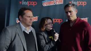 Jim Caviezel does Christopher Walken Impression Person of Interest Interviews [upl. by Karlan246]