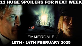 11 Emmerdale Spoilers for Next Week  February 10 to 14 2025 [upl. by Edrock726]